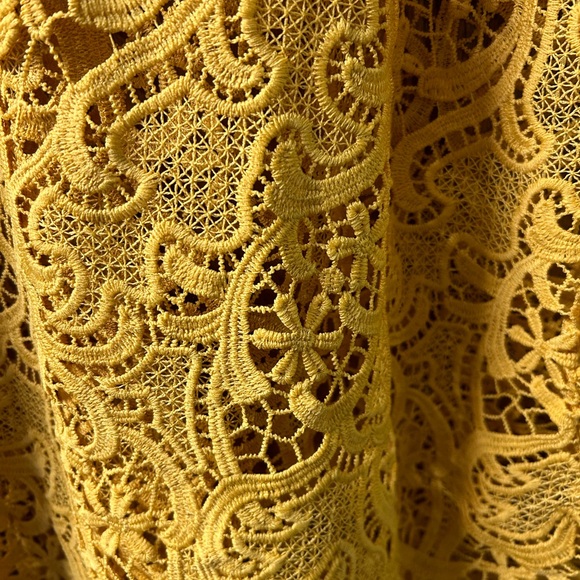 Lane Bryant lace top.  Size 28.  Beautiful gold color. - Picture 4 of 4